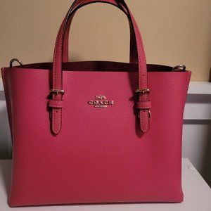 Coach Mollie Tote 25 purse/crossbody.  Violet Cherry.  Like new.  C4084